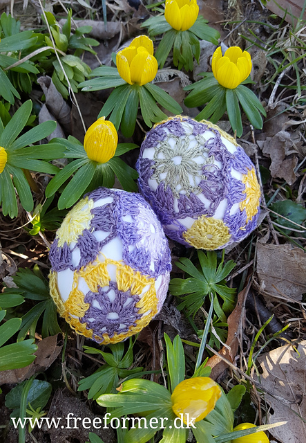 Collage Easter eggs