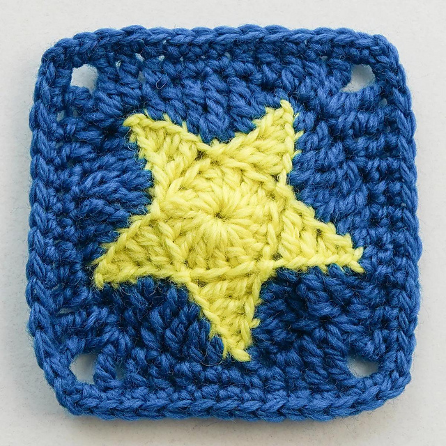 Crochet Star Granny Square
