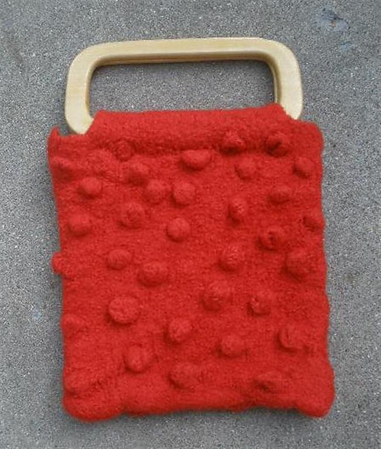 Felted Bumpy Bag