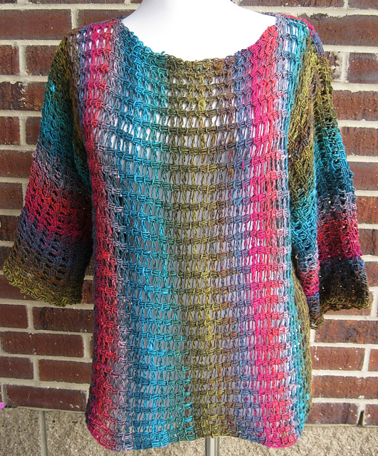 Tunisian Lace Pullover