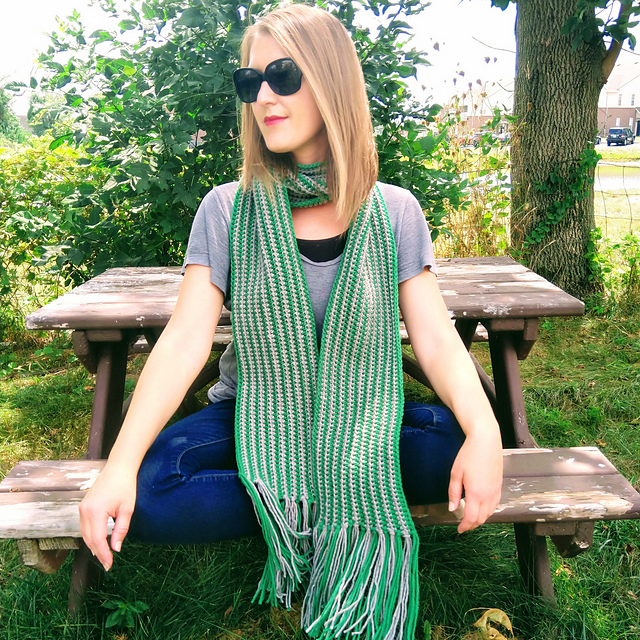 Tuck No Tails Stripy Scarf