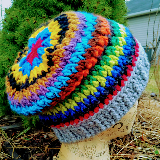 Zipper Stitch Scrap Hat