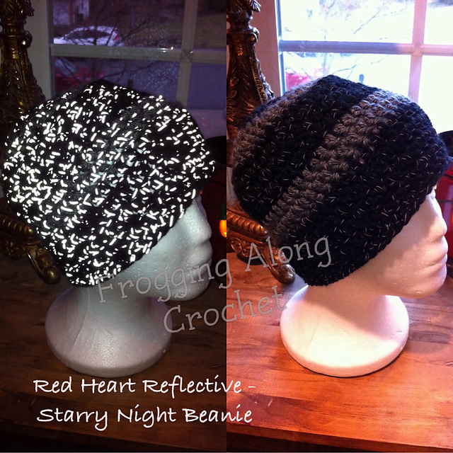 Starry Night Reflective Beanie