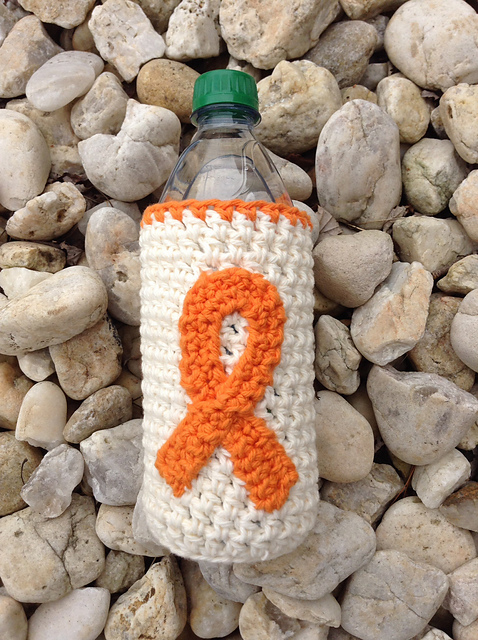 Awareness Ribbon Water Bottle Cozy