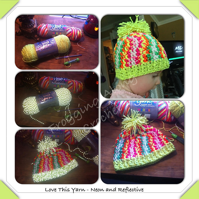 Neon Fiesta - Reflective Toddler Beanie