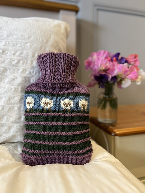 Counting Sheep Hot Water Bottle Cover