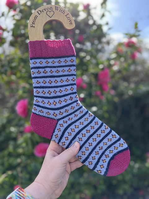 Fleur de Lis Socks