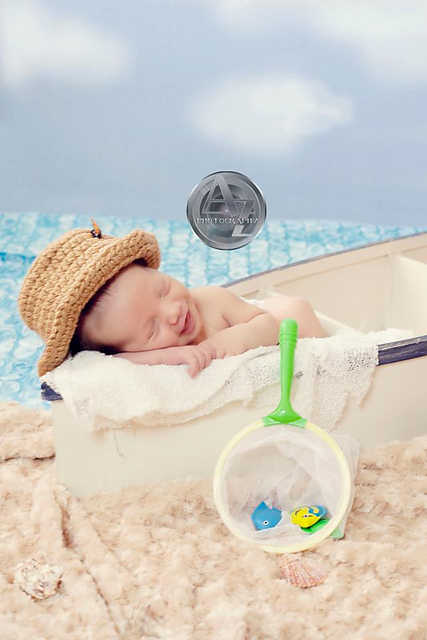 Newborn Going Fishin Hat