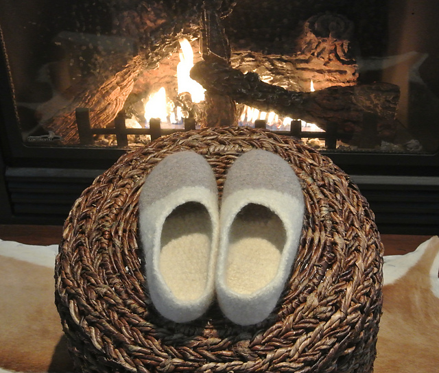 Warmest Wool Felted Slippers