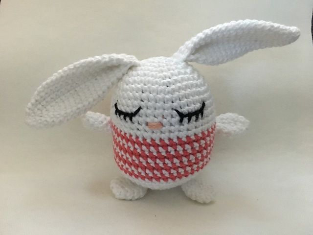 Bunny Cutie / Hæklet trøstedyr Kanin