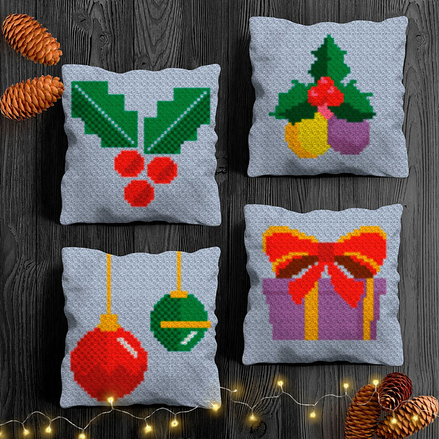 Christmas Pillows Set