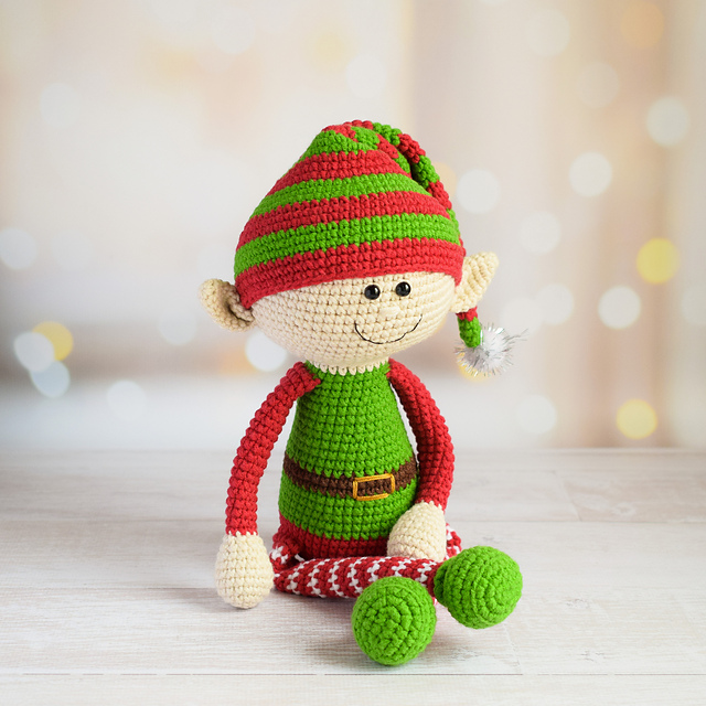Ravelry: Christmas Elf with Long Legs pattern by Anna Shatilova