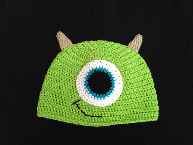 Ravelry: Mike Wazowski Hat pattern by Bonnie Topui