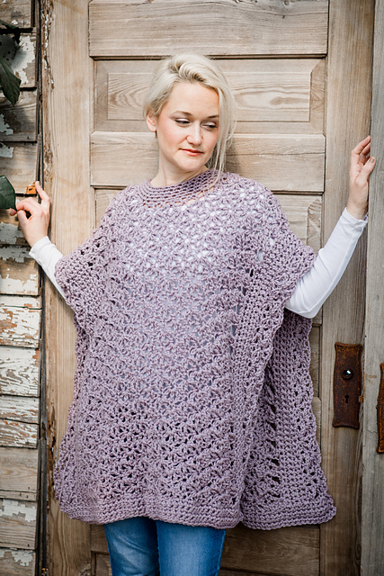 Blooming Petals Poncho