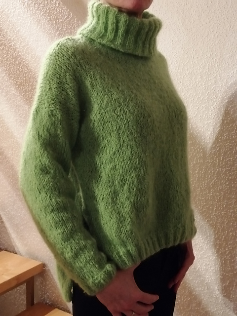 # 34 Pulli glatt rechts mit Rollkragen