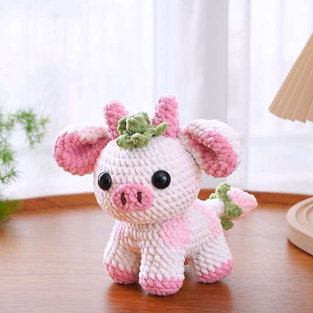 Ravelry: Strawberry Cow pattern by FuzzyBug Angela