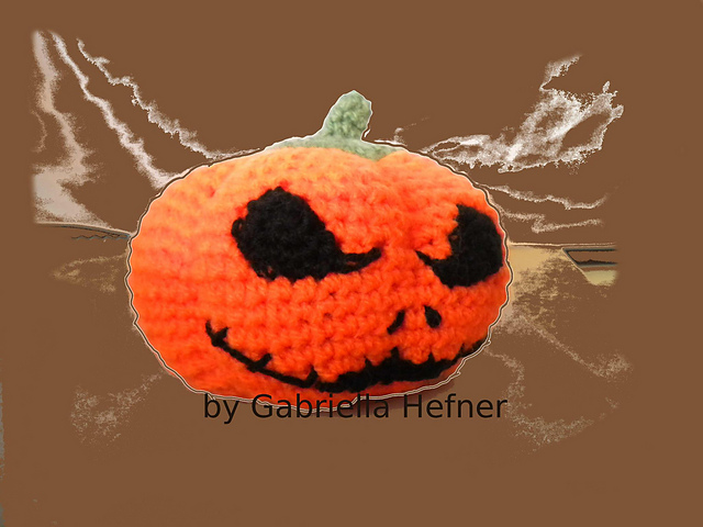 Amigurumi Pattern Big halloween pumpkin / Amigurumi Anleitung Großer Halloween Kürbis