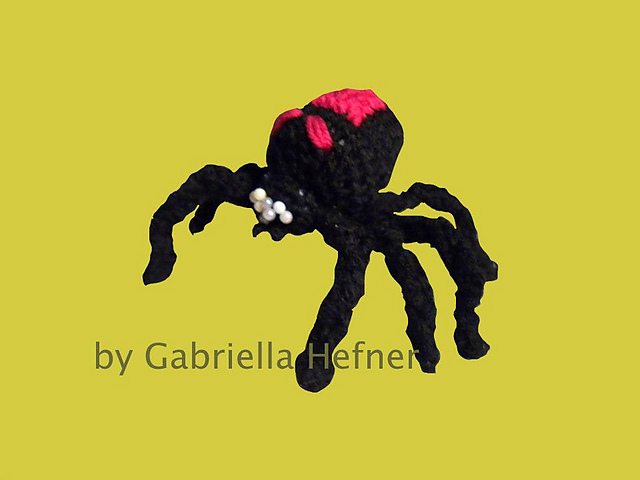 Amigurumi Pattern Black Widow / Amigurumi Anleitung Schwarze Wttwe