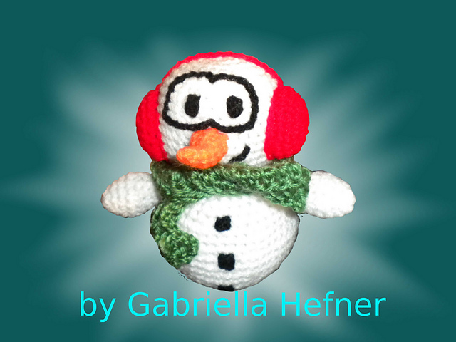 Amigurumi Pattern Snowy / Amigurumi Anleitung Snowy der Schneemann