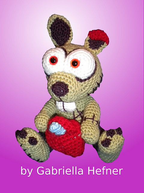 Amigurumi Pattern Halloween Zombie Rabbit / Amigurumi Anleitung Zombie Hase
