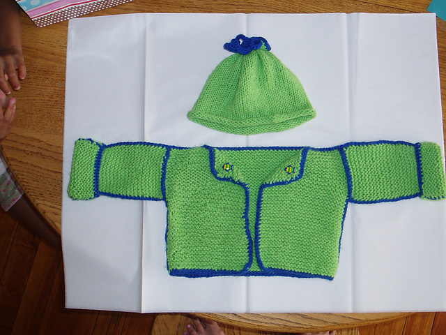 Garter Stitch Baby Sweater