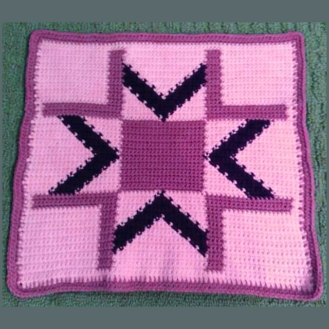 Cro-Quilt Block NT Bright Morning Star