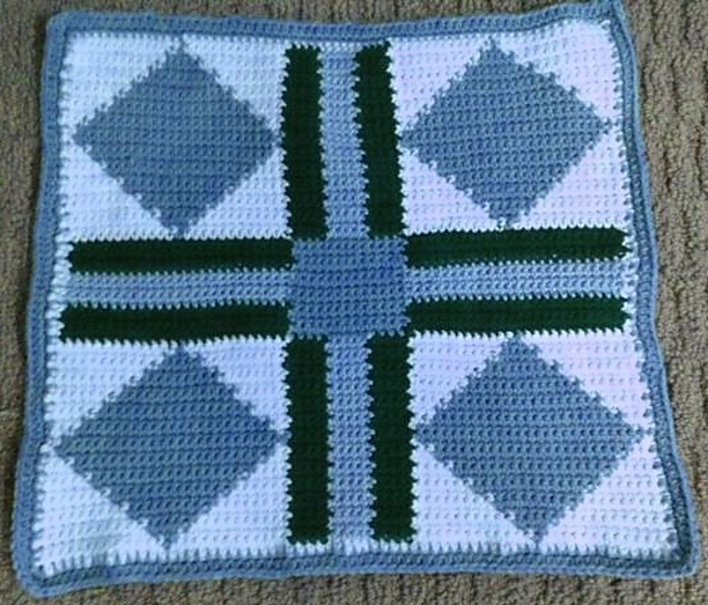 Cro-Quilt Block OT Garden of Eden