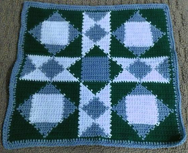 Cro-Quilt Block OT Joseph's Coat