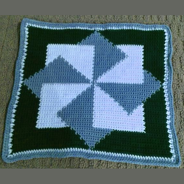 Cro-Quilt Block OT Wings Of Eagles