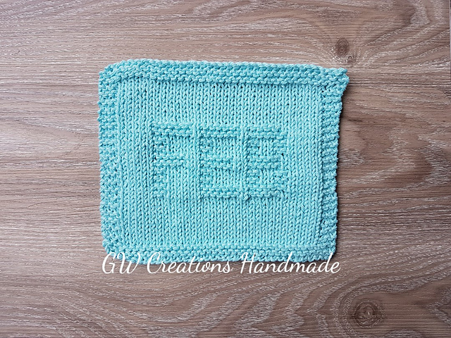 February Dishcloth