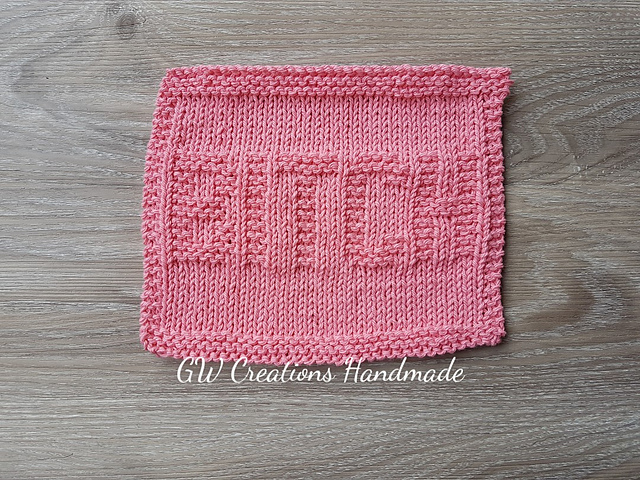 Bitch dishcloth