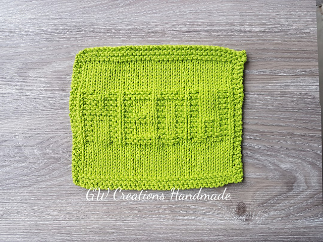 Meow dishcloth