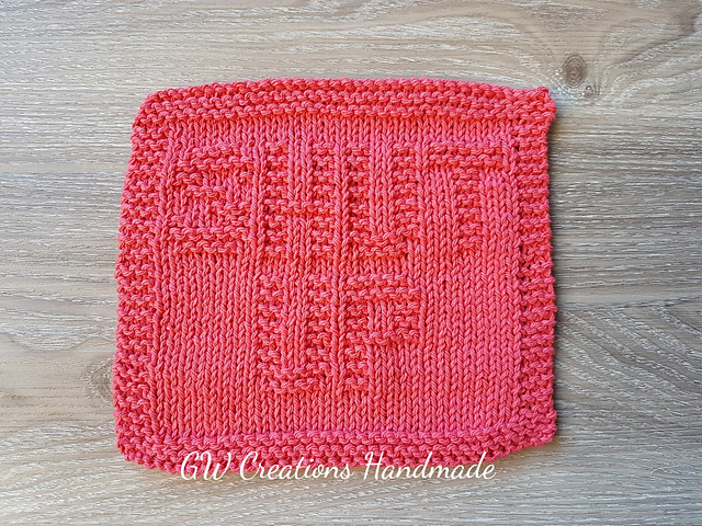 Shut Up dishcloth
