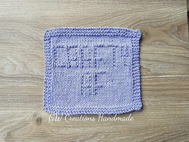 Crafty AF dishcloth