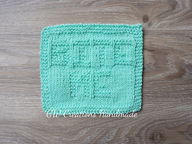 Bite Me dishcloth
