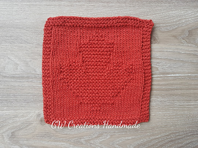Maple Leaf dishcloth
