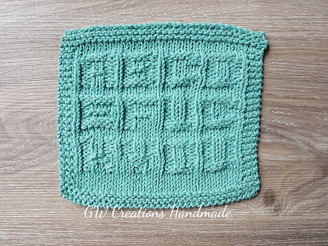 ABCD dishcloth