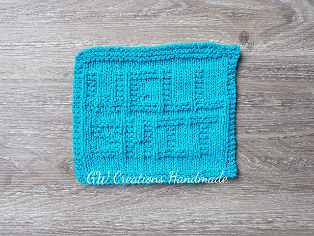 Well Shit dishcloth