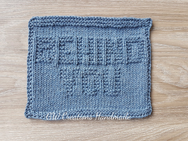 Behind You dishcloth
