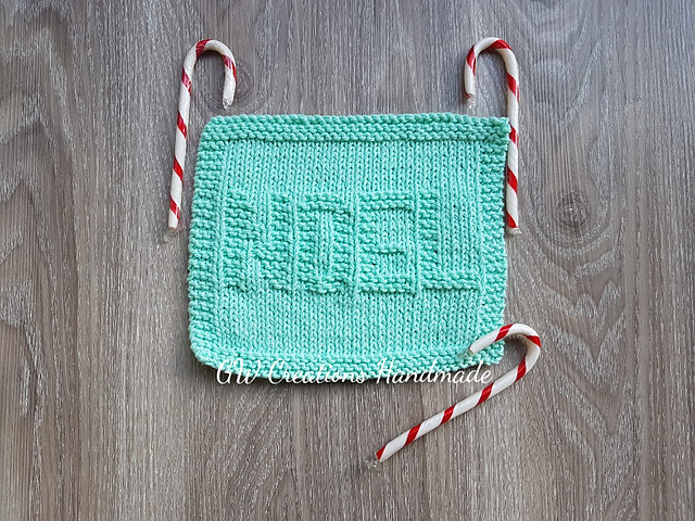 Noel dishcloth
