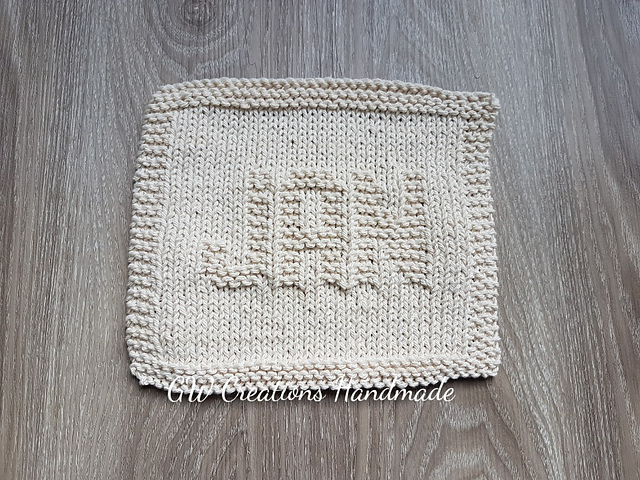 January dishcloth