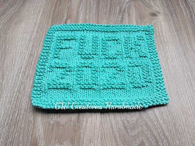 Fuck 2020 dishcloth