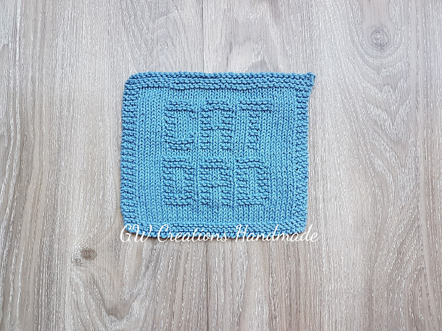Cat Dad dishcloth