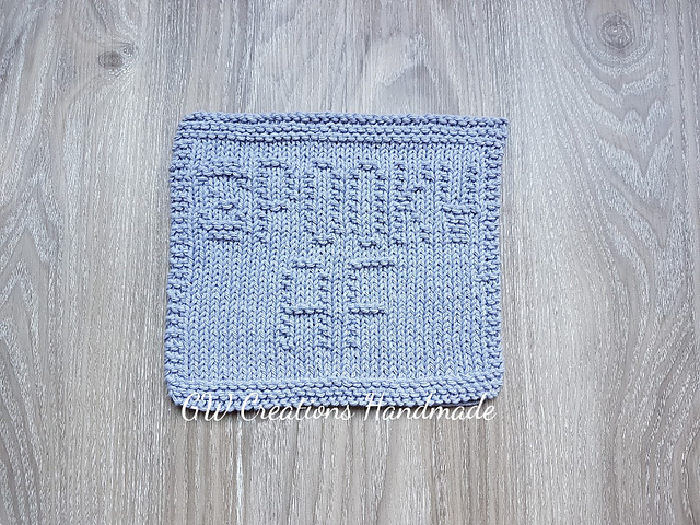 Spooky AF dishcloth