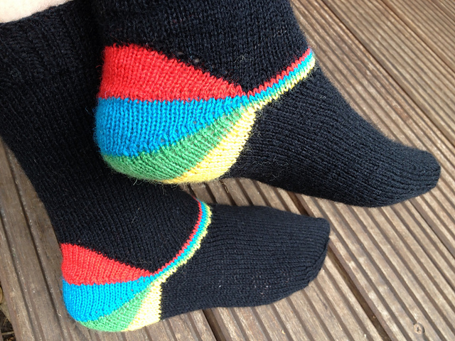 Rainbow Heel Socks