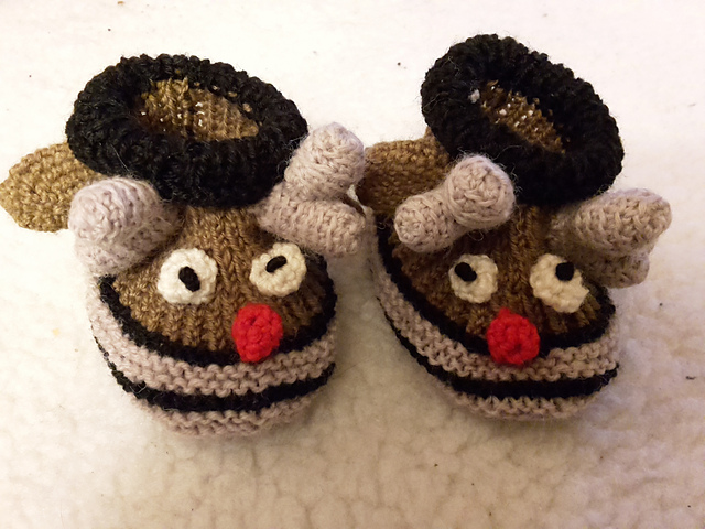 Babyschuhe Rentier