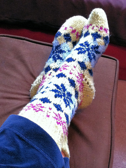 Snuggle Shetland Bed Socks