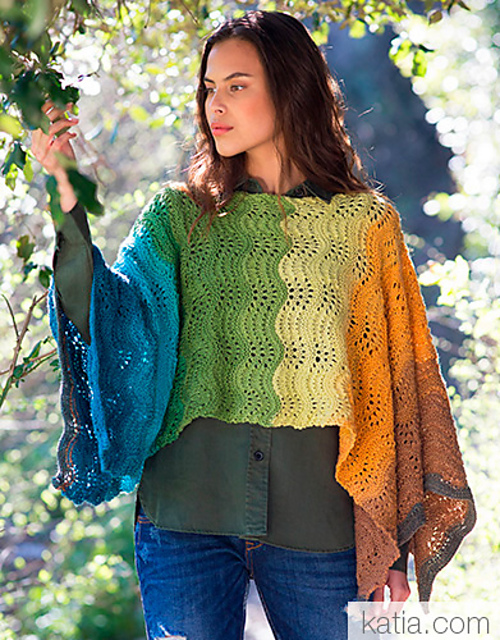 #442 Paint Poncho (knit)