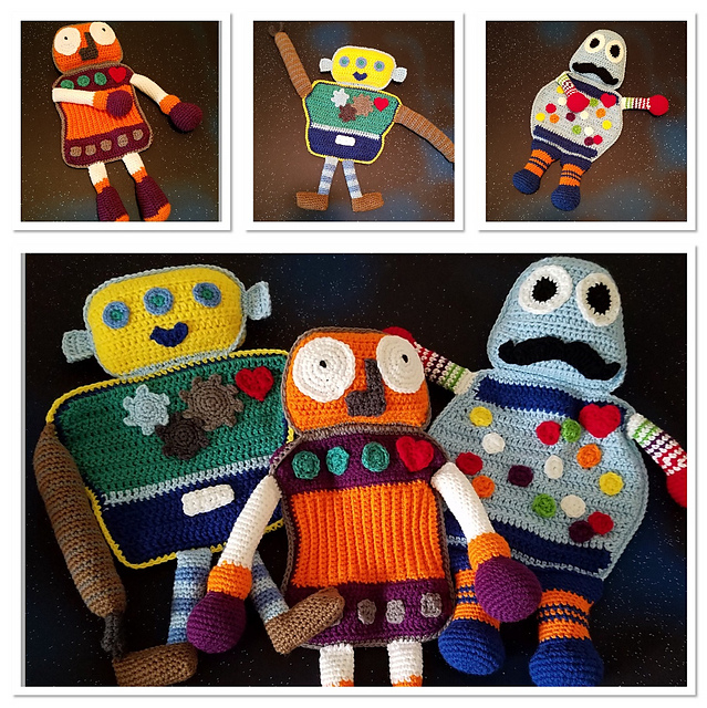 Lovey Bots Pattern Pack 2