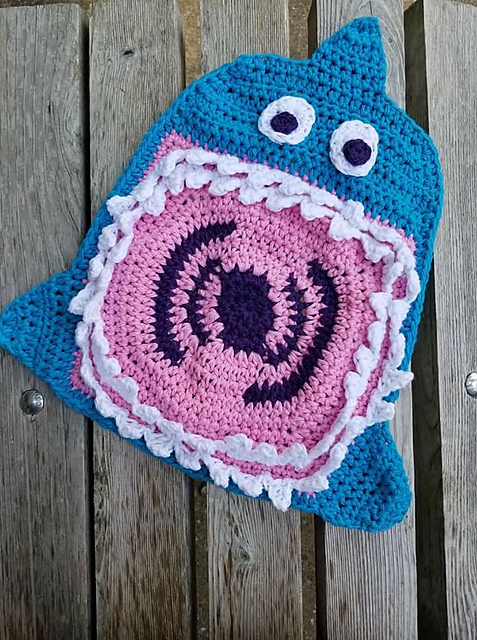 Supersized Shark Washcloth